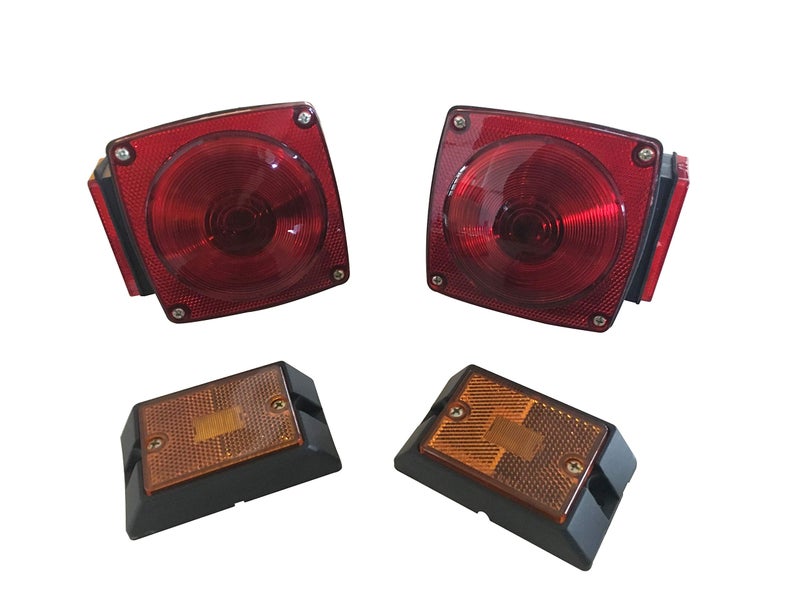 MAXXHAUL 70094 12V Incandescent Trailer Light Kit | Stop, Tail, Brake, Turn Lights | License Plate Light Included | Stud-Mount Design | DOT Compliant | Fits Utility, Cargo, Camper, RV, Truck Trailers - Image 2